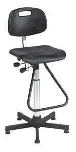 Industrial PU high stool chair with foot rest Industrial Seating 88601007 